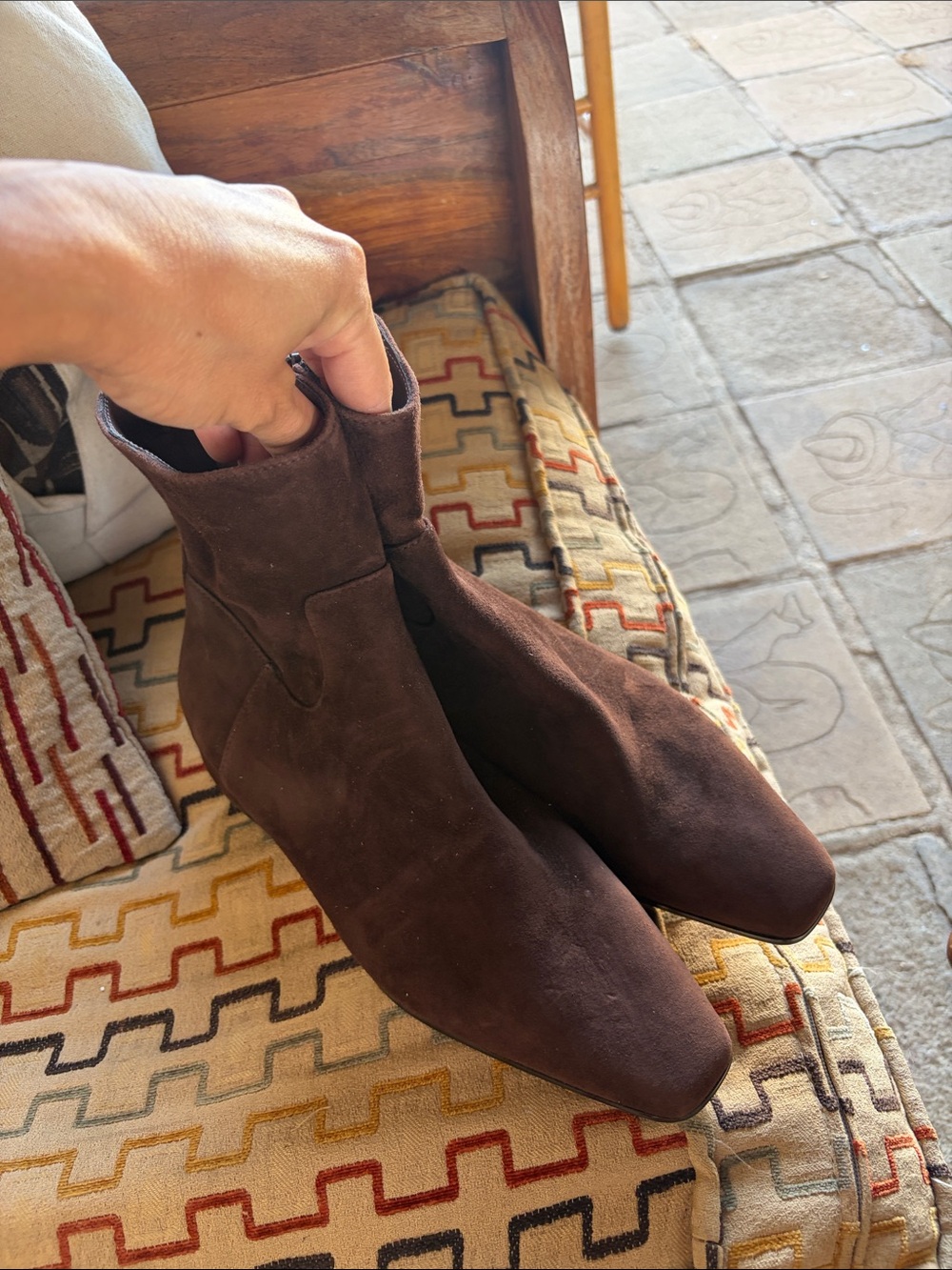 Steve Madden Dark Brown Suede Ankle Booties